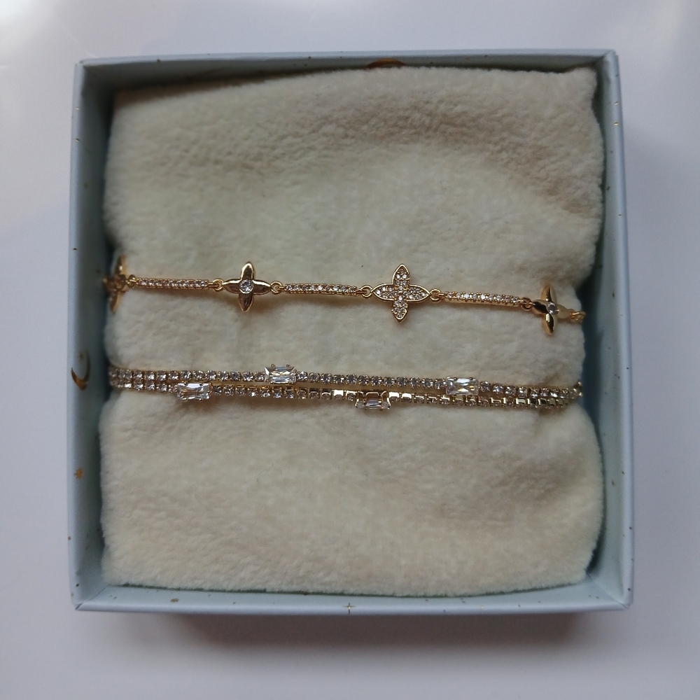 ARM CANDY Los Angeles - Luxe Collection Gold Stacking Adjustable Bracelets - Picture 2 of 7
